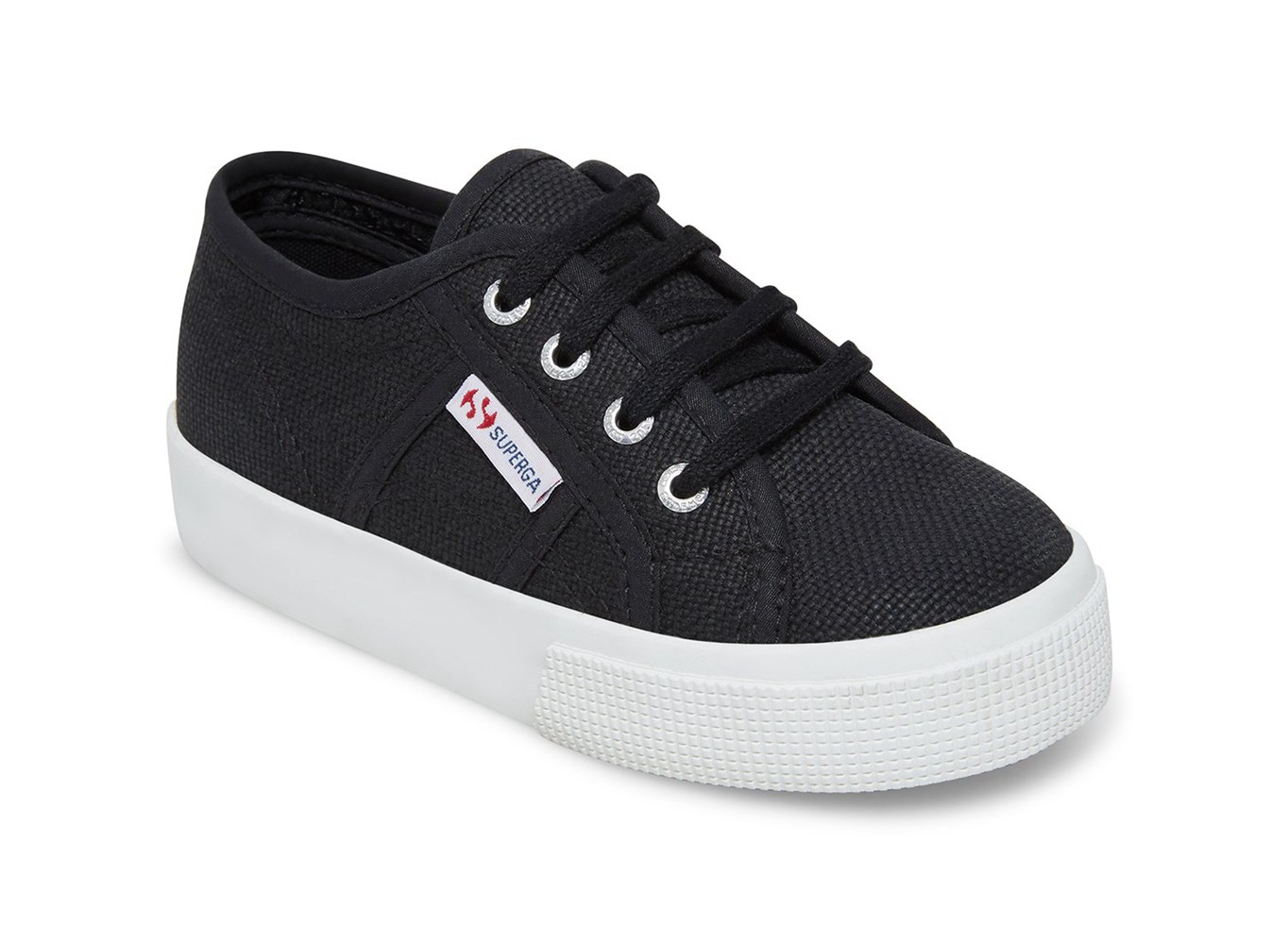 Tenis Infantil Pretas/Branco - Superga 2730 Cotj - ZAXET-3805